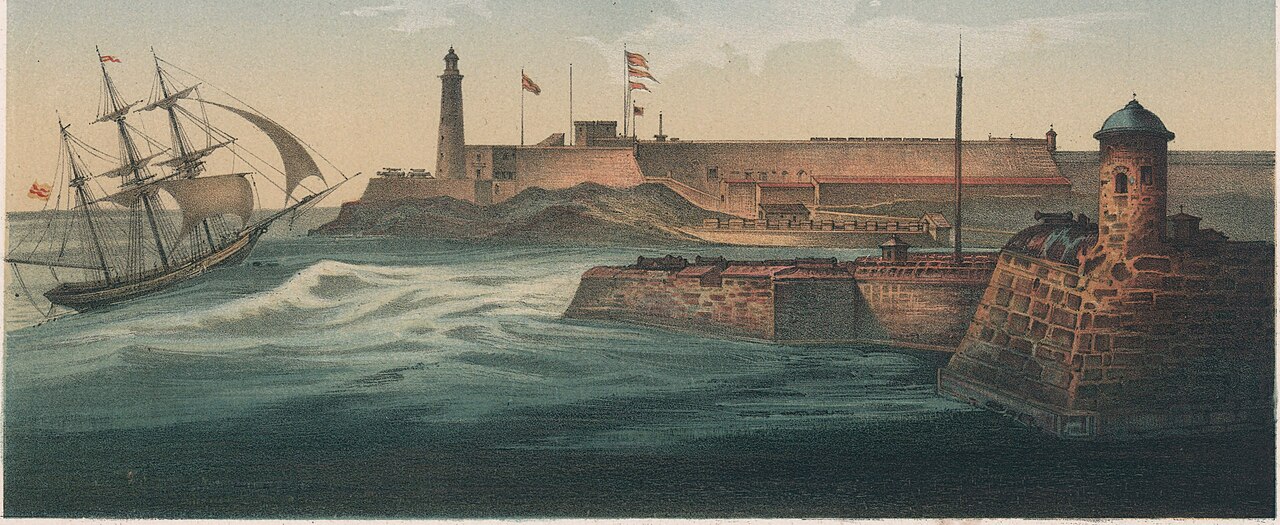 Morro y entrada puerto de la habana cuba — Arte Cubano