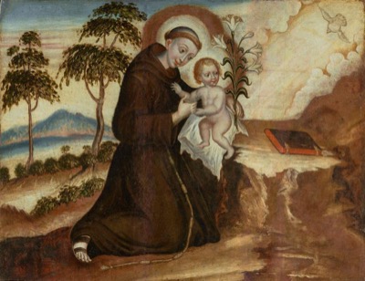 Saint anthony, nº 0 — Anónimo (arte sacro colonial)