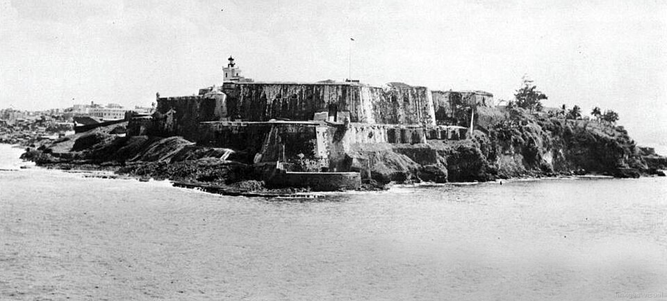 Castillo San Felipe del Morro en San Juan Puerto Rico enero de 1960