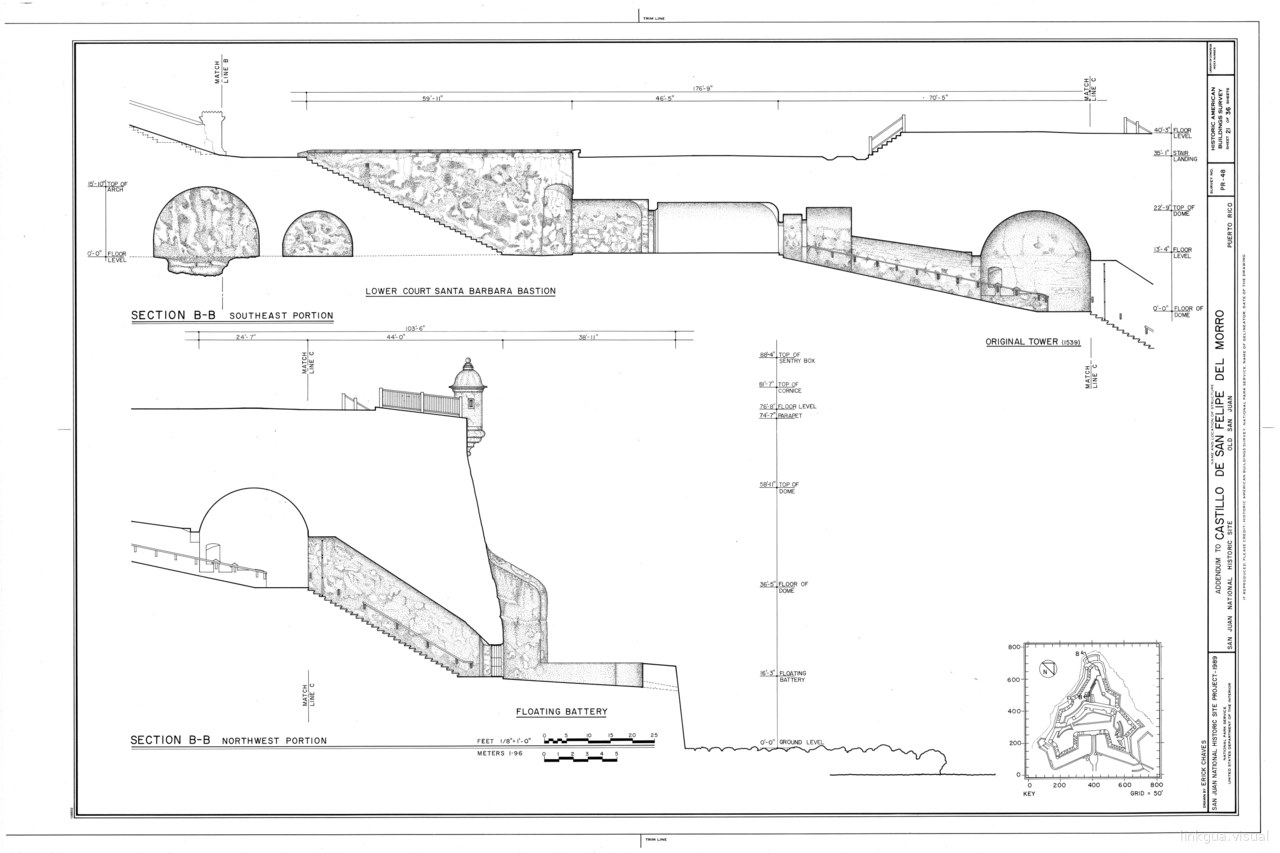 Castillo de San Felipe del Morro, Northwest end of San Juan, San Juan, San Juan Municipio, PR HABS PR,7 SAJU,6  (sheet 21 of 36)