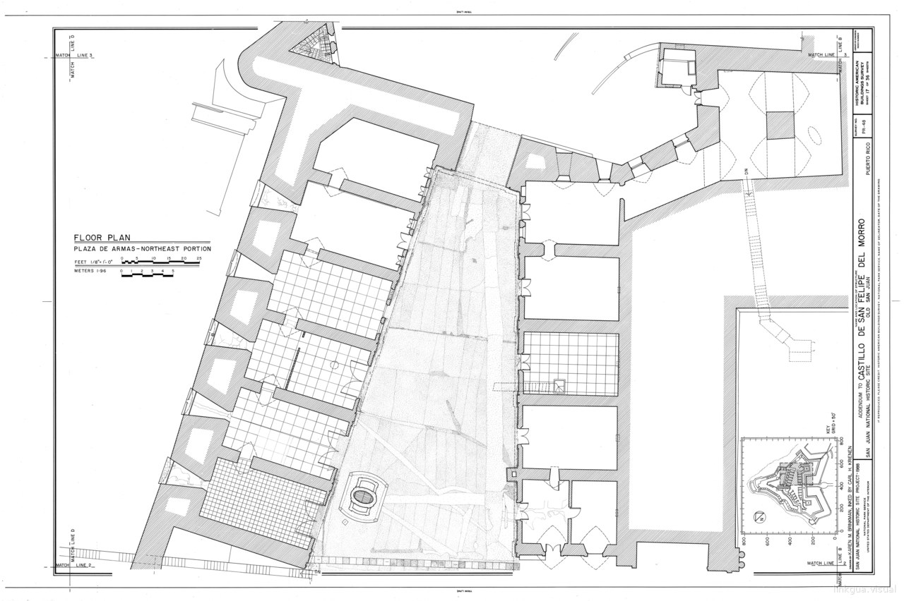 Castillo de San Felipe del Morro, Northwest end of San Juan, San Juan, San Juan Municipio, PR HABS PR,7 SAJU,6  (sheet 17 of 36)