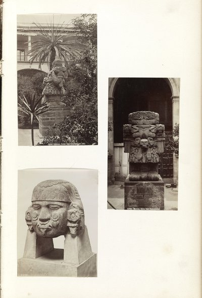 Mexico. Aztec idol Teoyaomiqui, side. LCCN201464 — Arte azteca