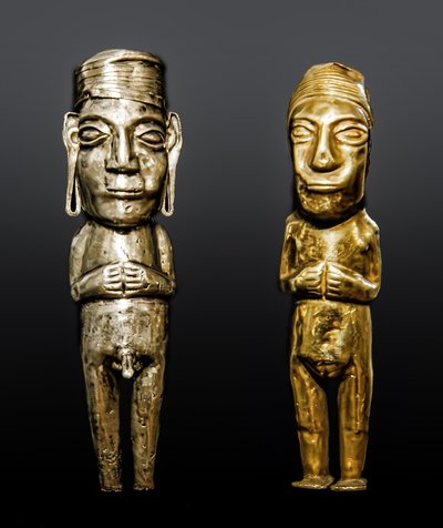 (Auch) Gouverneur Inca et son épouse - Culture Inca — Arte precolombino