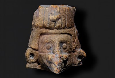 (Auch) Tête d'Ehecatl, le dieu du vent - Culture Mexica — Arte precolombino