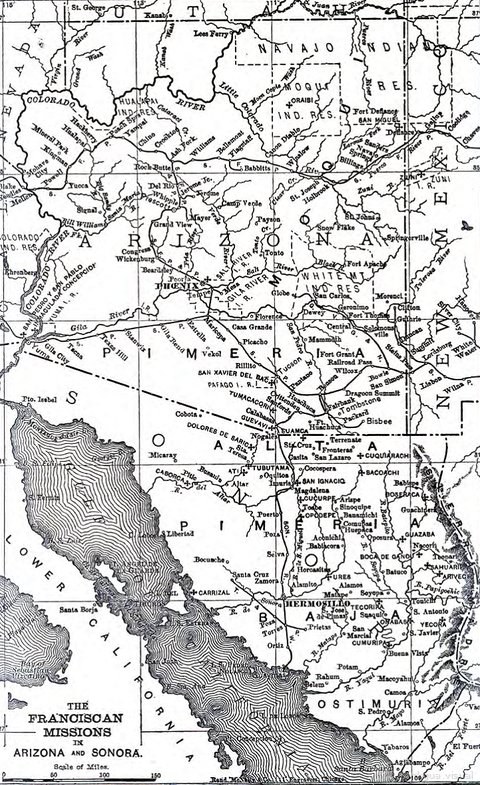 Las misiones franciscanas en Arizona y Sonora