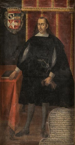 A portrait of Juan José Vázquez de Acuña, 1st Conde de la Vega del Ren