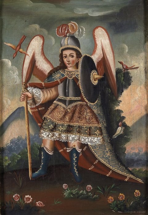 Cuzco School Archangel Raphael