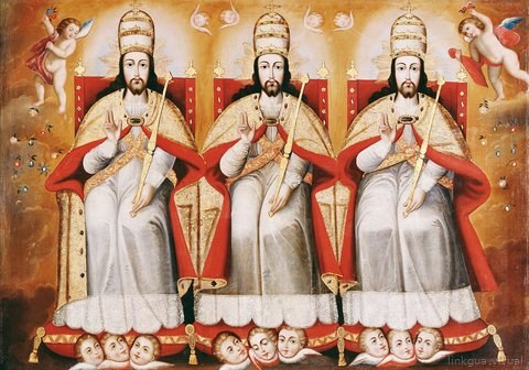 La Trinidad Divina y almas