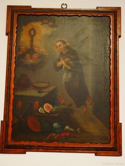 San Pascual Bailón de Agustín Arrieta en la cocina expuesta en el Museo Amparo 03