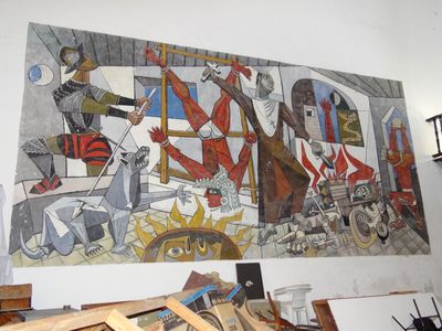 Mural de la conquista y la evangelización — José Campeche y Jordán