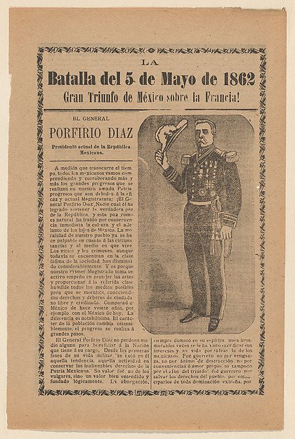 El General Porfirio Díaz triunfa sobre Francia — José Guadalupe Posada