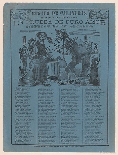 Calaveras en disputa amorosa
