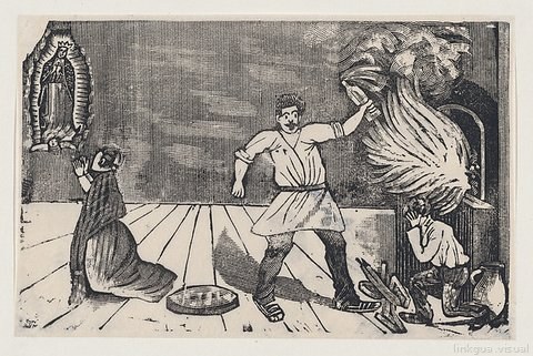 Escena de milagro y desastre