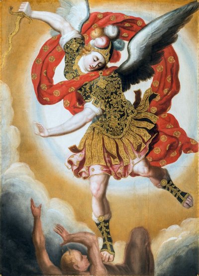 De Santa Cruz Pumacallao (atribuido)- San Miguel Arcángel (Museo de América, Madrid) — Basilio de Santa Cruz Pumacallao