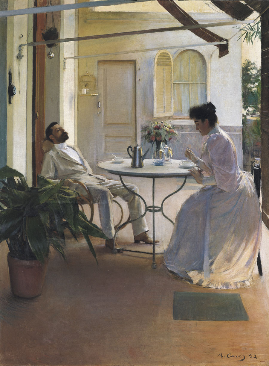 Casas interior al aire libre — Ramón Casas