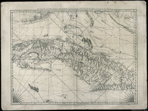 La isla de Cuba con parte de los bancos de las Bahamas y los Mártires — Jefferys
