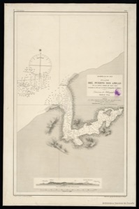 Plano del puerto dos Amigas H. En la costa norte de Taui-Taui — Galván y Candela