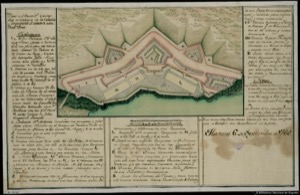 Plano de el Fuerte Sn. Carlos que se construye en la Cabaña y manifiesta el estado de esta Real Obra — Anónimo