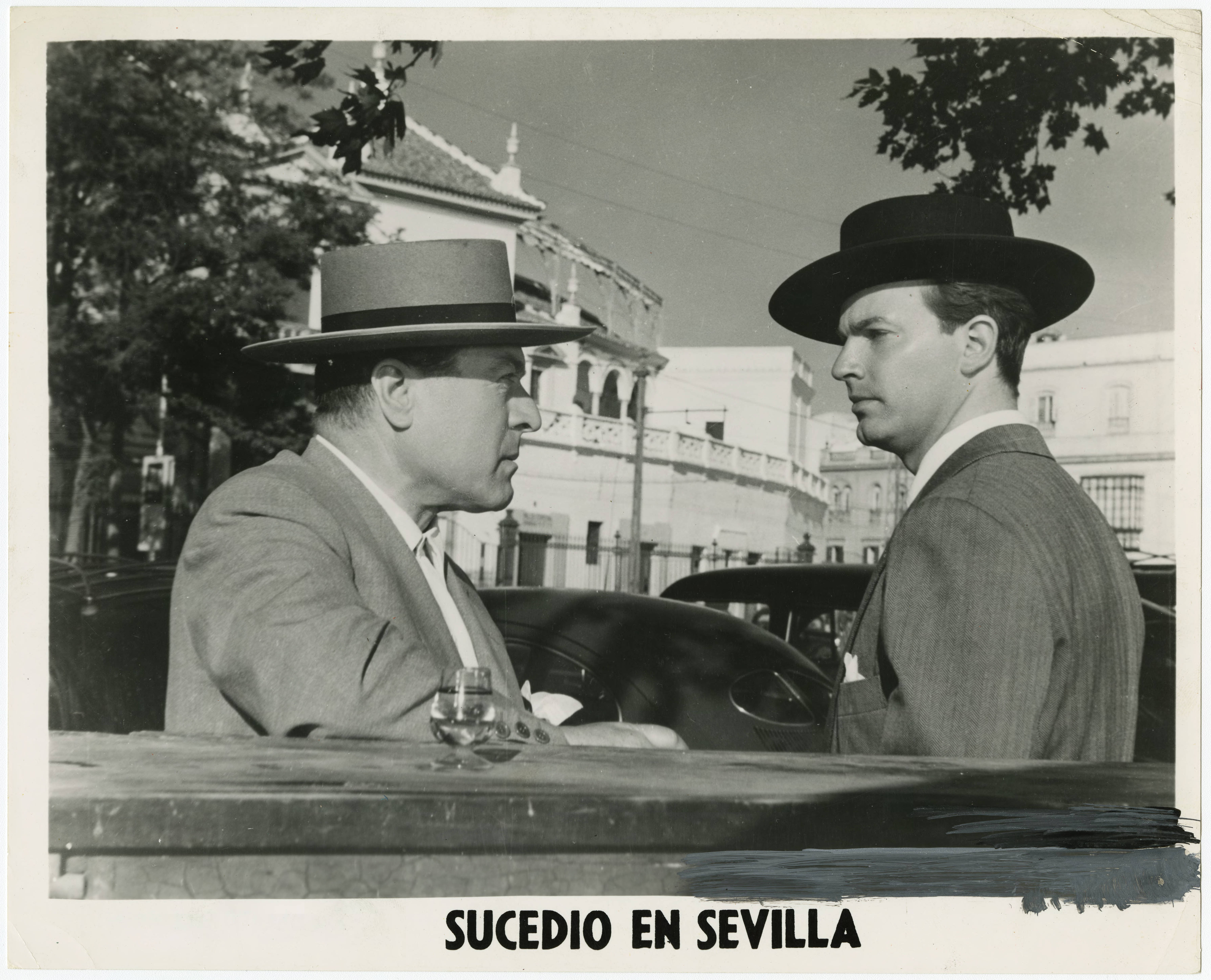Actor Rubén Rojo in a scene from film Sucedio en Sevilla — Anónimo