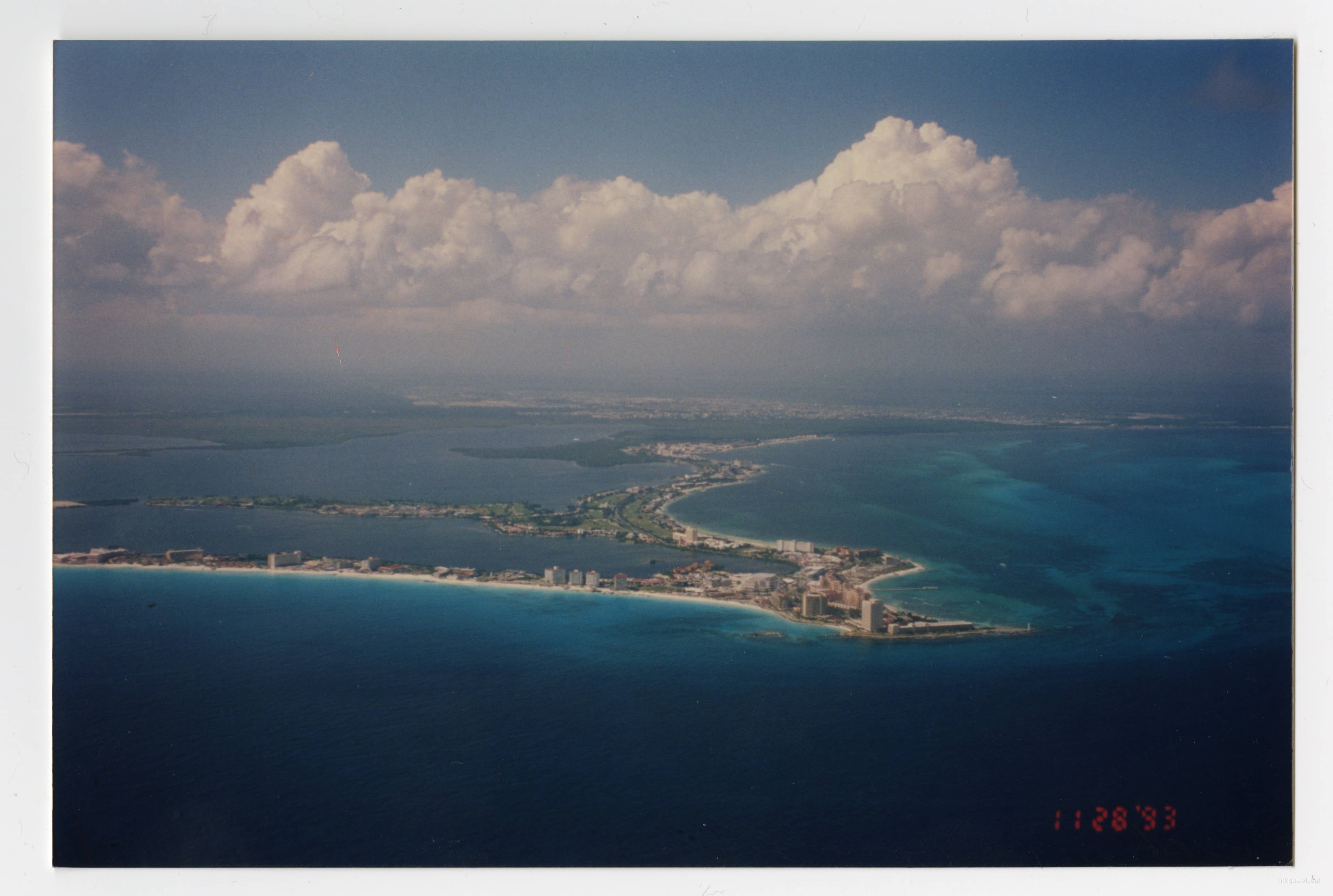Vista aérea de la playa de Varadero, Cuba