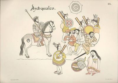 Entrada de españoles en Texcoco — Anónimo tlaxcalteca
