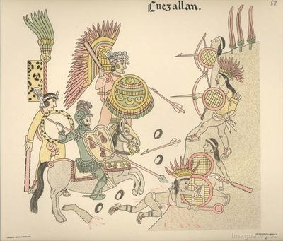 Batalla entre aztecas y españoles