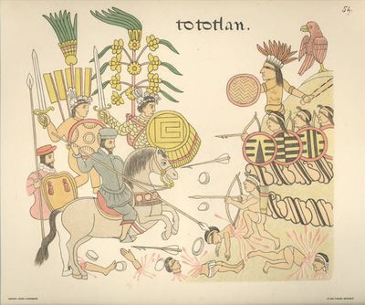 Batalla de "Tototlan" — Anónimo tlaxcalteca