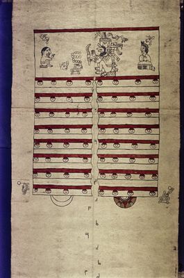 Códice Borgia, — Lámina, nº 58 — Anónimo mixteco