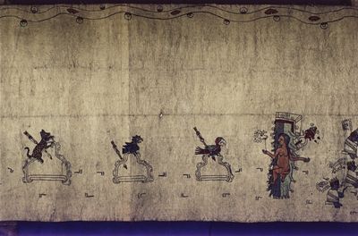 Rollo Selden, lámina, nº 4 — Tlacuilo anónimo, tradición mixteca-puebla