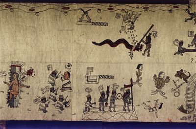 Códice Borgia, — Lámina, nº 42 — Anónimo mixteco