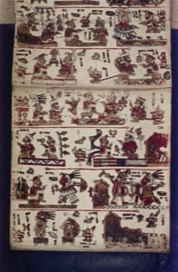 Códice Maya: — Escenas Ritual y Religiosa — Tlacuilo anónimo mixteco