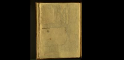 Página de un manuscrito antiguo con bocetos — Anónimo mixteco