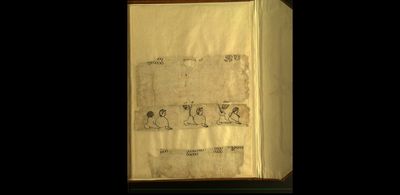 Códice con figuras humanas y glifos — Anónimo mixteco