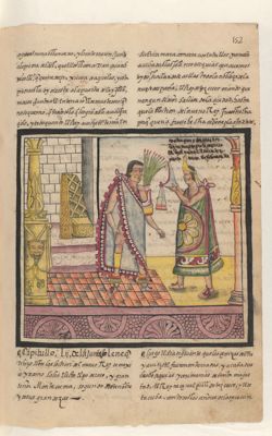 Moctezuma II establece honras fúnebres para los guerreros — Anónimo novohispano