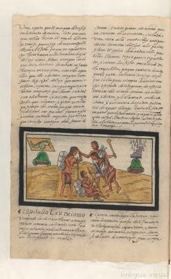 Piedra de sacrificio. Folio 190.