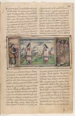 Cihuacóatl, la diosa serpiente mujer. Folio 245 — Anónimo novohispano