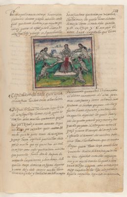 Deidades con ofrendas ceremoniales. Folio 246 — Anónimo novohispano
