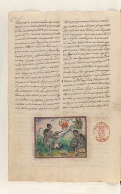 Fiesta del árbol y la danza de la fertilidad. Folio 264 — Anónimo novohispano