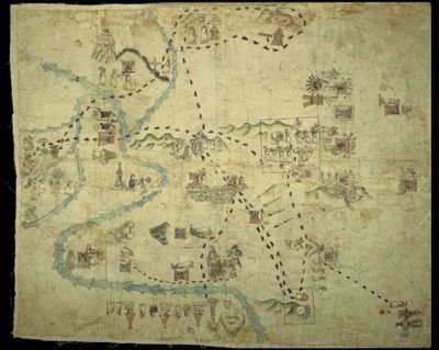 Mapa de Tenochtitlan y sus alrededores — Mapas de Cuauhtinchan