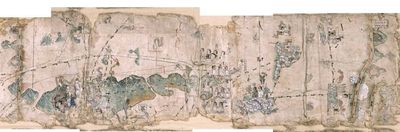 Coloniales mapas cuauhtinchan mc2 f — Tlacuilo anónimo nahua, Puebla