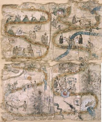 Códice de la peregrinación mexica — Mapas de Cuauhtinchan