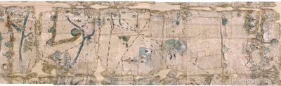 Mapa de la peregrinación mexica — Mapas de Cuauhtinchan