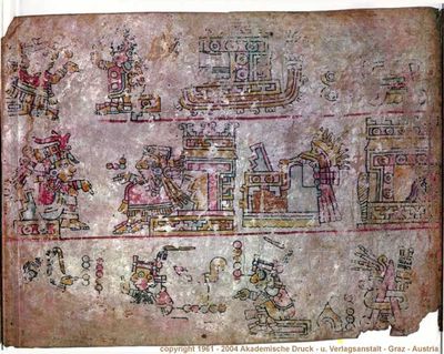 Códice Maya — Con escenas rituales y calendáricas — Grupo Mixteco Iya Nacuaa
