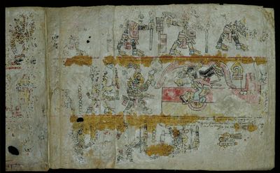 Códice Maya — Con representaciones de deidades y rituales — Grupo Mixteco Iya Nacuaa