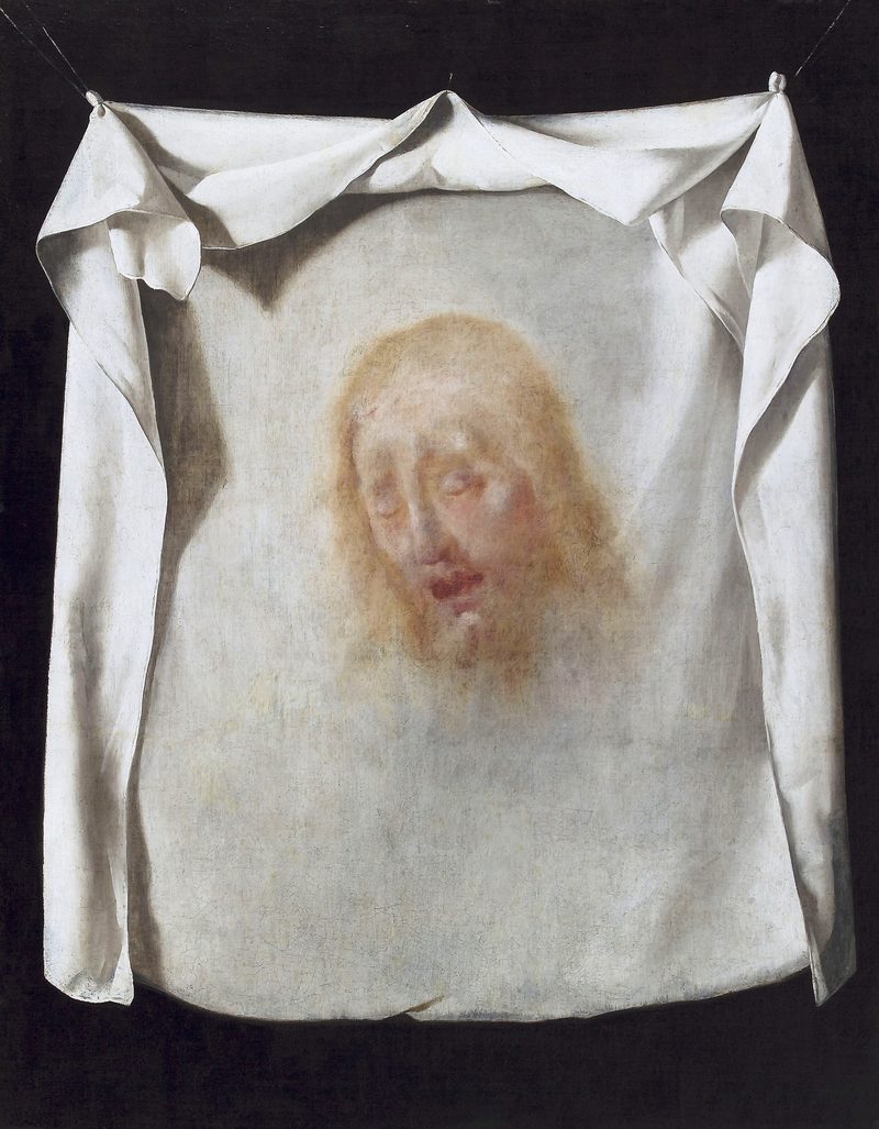 El sudario de santa Verónica — Francisco de Zurbarán