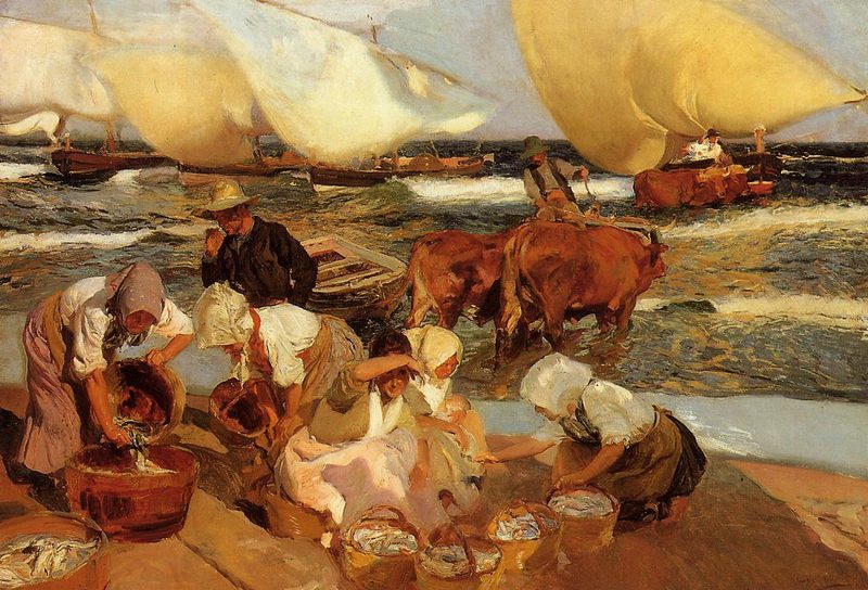 Playa de Valencia o sol de tarde — Joaquín Sorolla