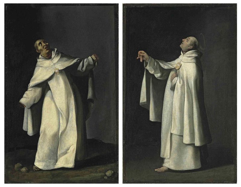 Fray Pedro de Beteta y Fray Guillermo de Valencia, Delenda II-231j-k — Francisco de Zurbarán