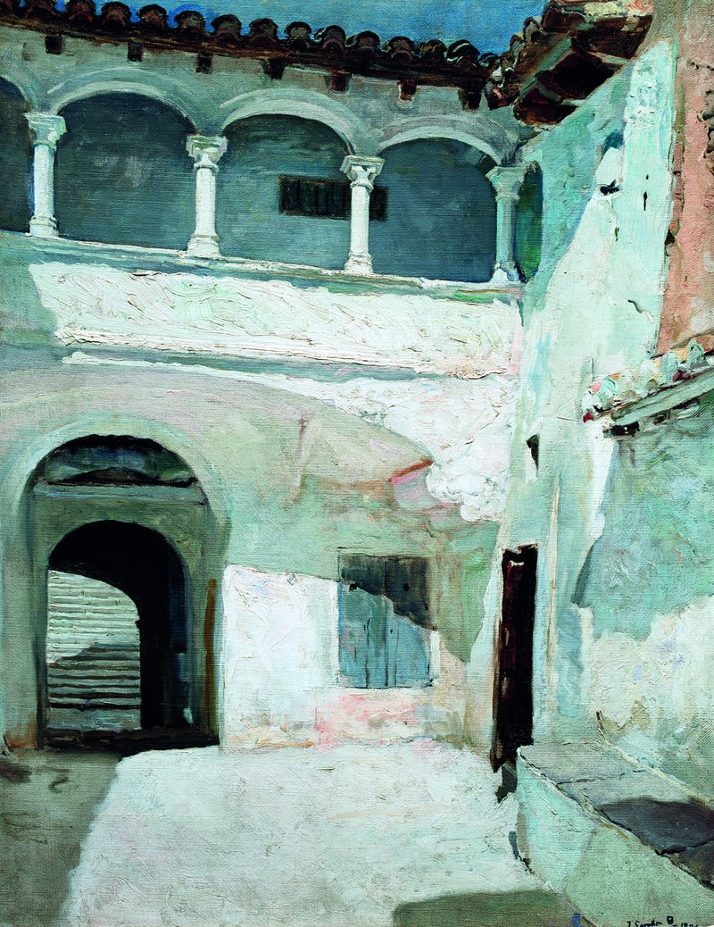Patio de San Juan de la Cartuja de Porta Coeli, Valencia — Joaquín Sorolla