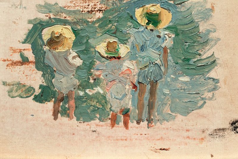 'Bastida. Joaquín, María y Elena Sorolla García' by Joaquín Sorolla — Joaquín Sorolla