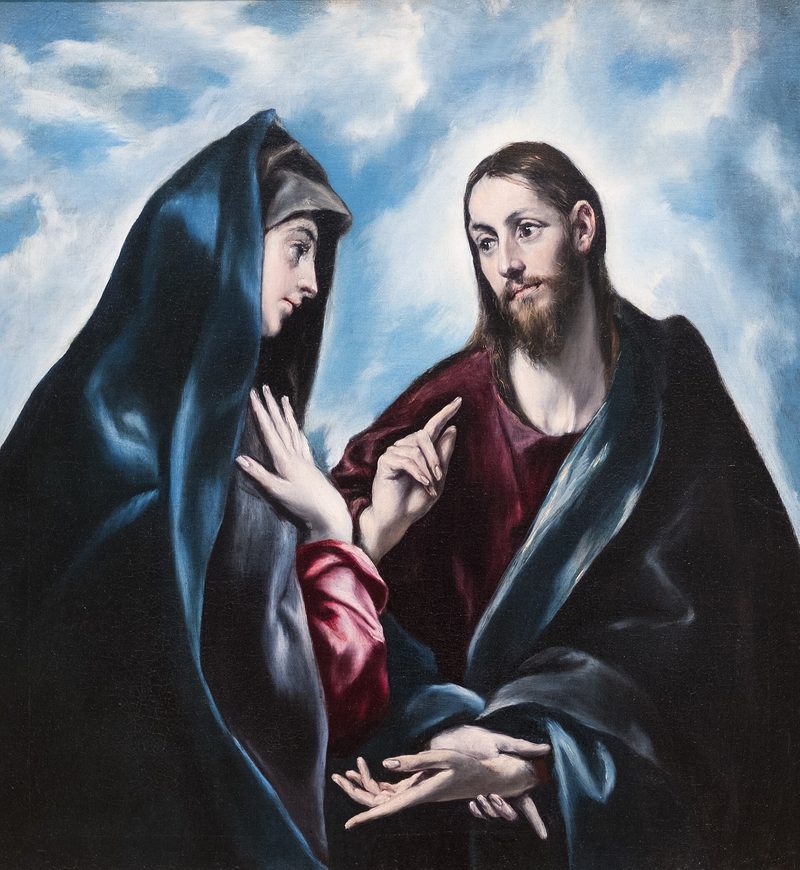 Cristo despidiéndose de su madre — Bartolomé Esteban Murillo